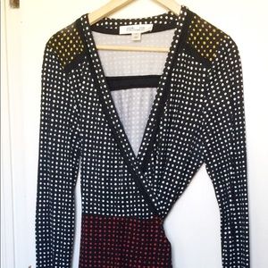 Silk DVF polka dot dress